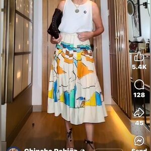 Zara ZW collection pleated skirt 3145/176